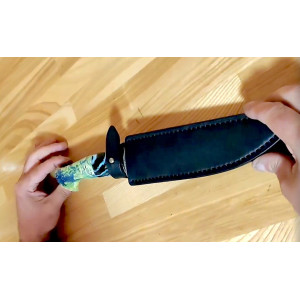 СЛАВА УКРАЇНІ II ніж ручної роботи майстра Василя Дячика, замовити купити в Україні, сталь N690™ 60 HRC. Photo 2